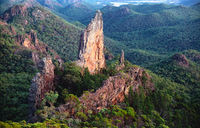 LS130 Sunrise, The Breadknife, Warrumbungle National Park NSW